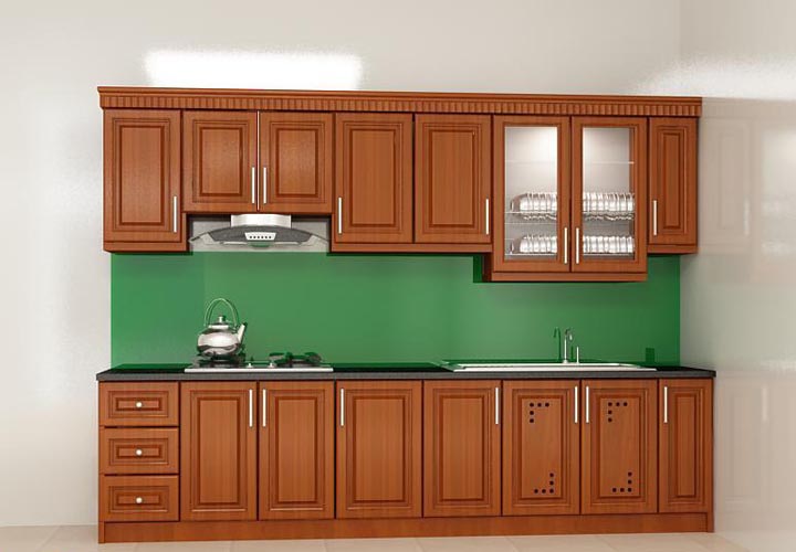 tủ bếp gỗ xoan đào