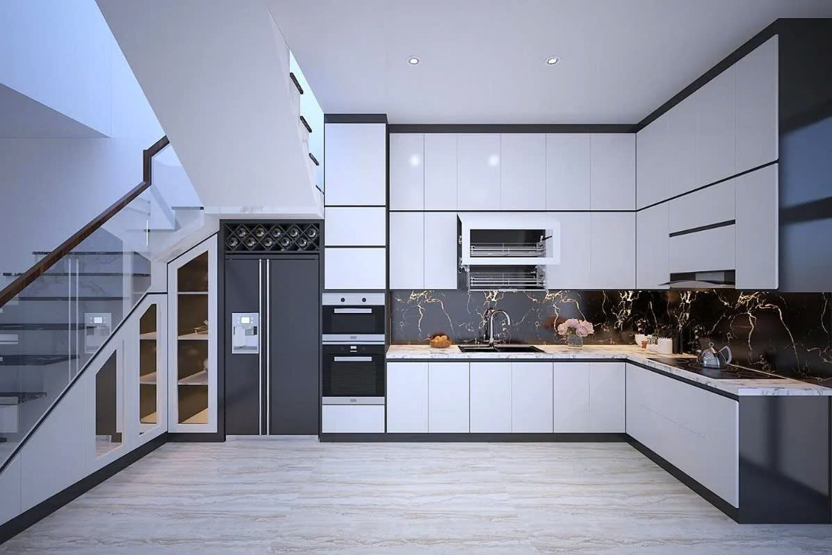 tủ bếp kịch trần