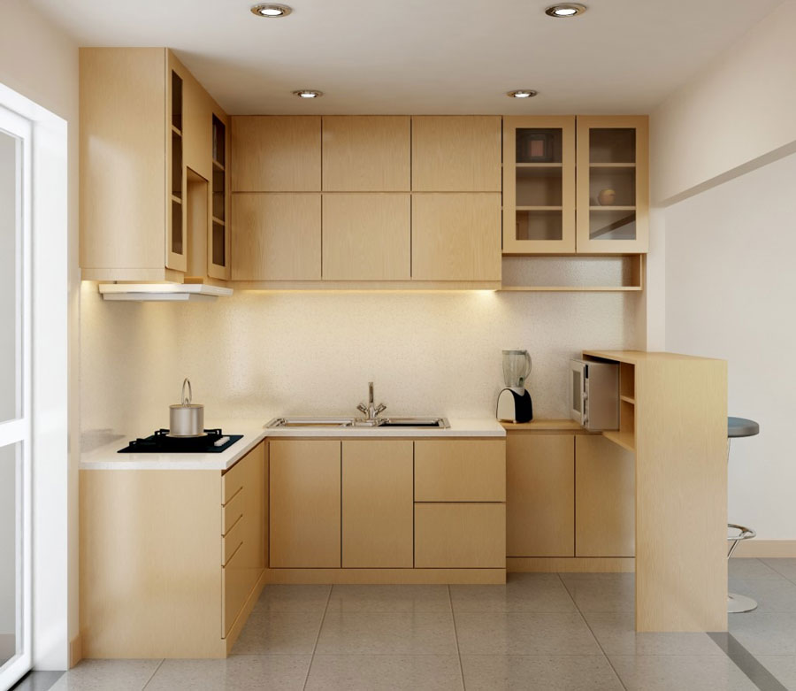tủ bếp mdf phủ melamine
