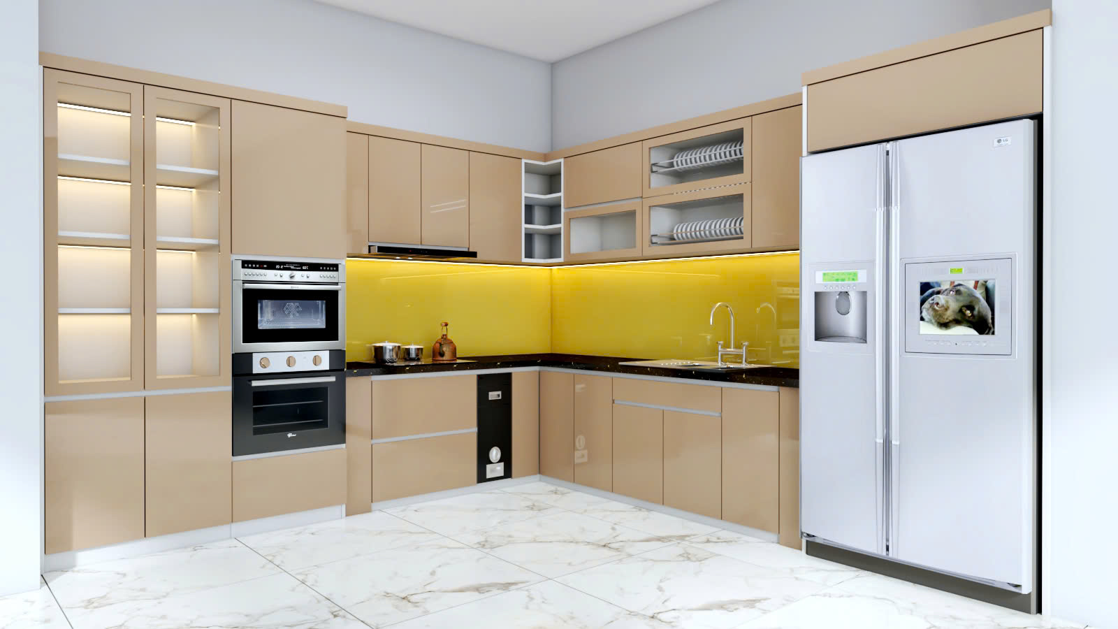 tủ bếp nhựa picomat