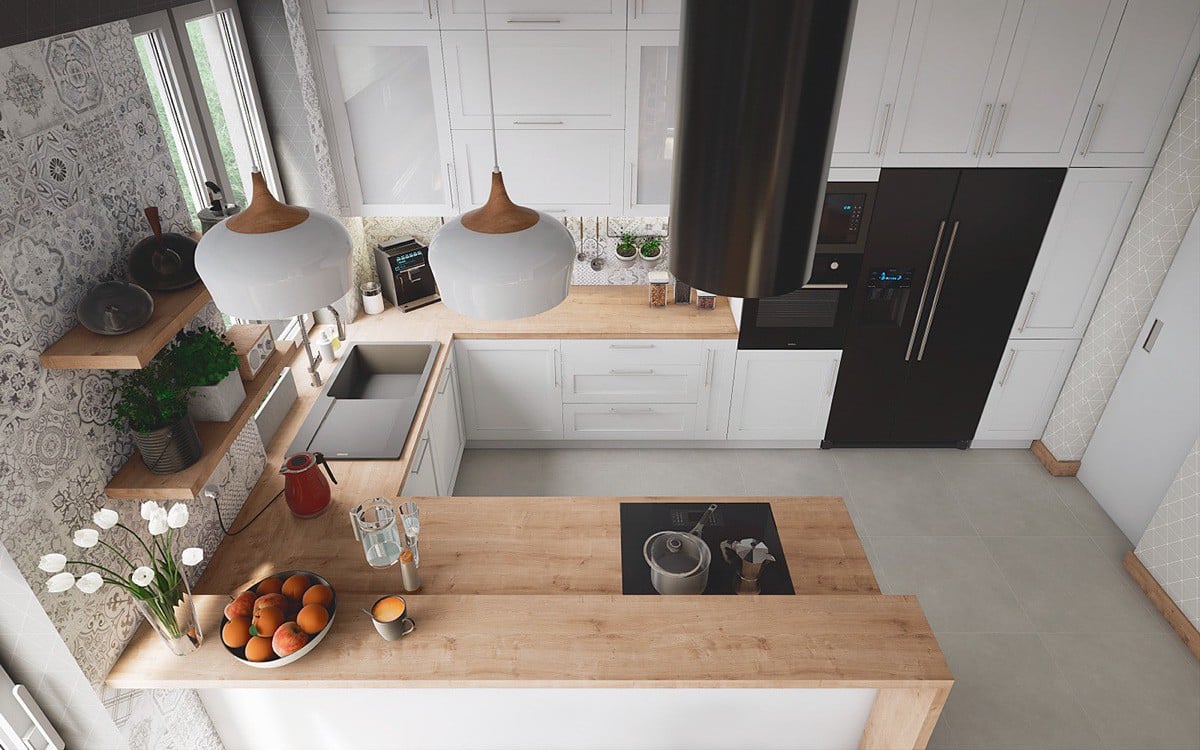 tủ bếp chung cư