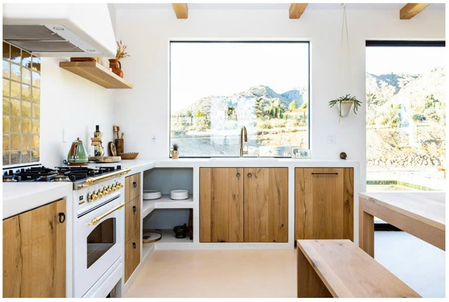 tủ bếp khung bê tông