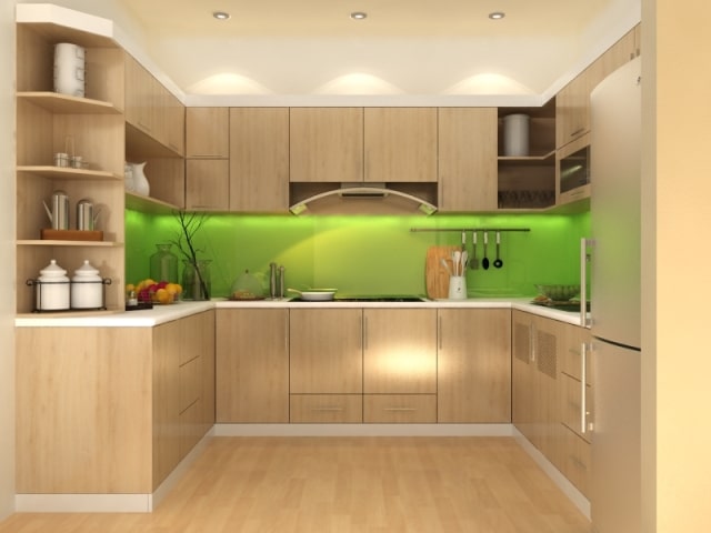 tủ bếp mdf phủ melamine