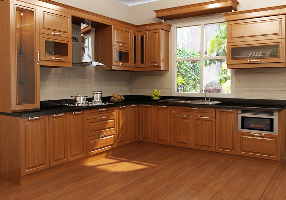 tủ bếp nhôm hệ 55