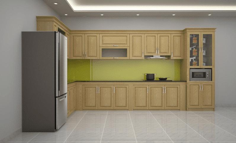 tủ bếp gỗ tự nhiên