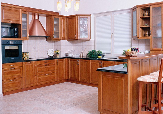 tủ bếp gỗ tự nhiên