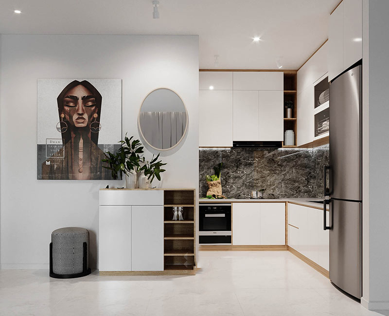 tủ bếp chung cư