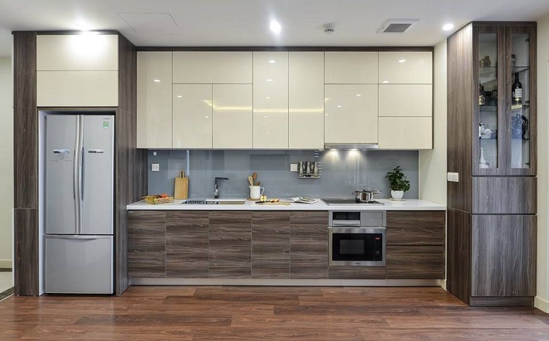 tủ bếp gỗ công nghiệp