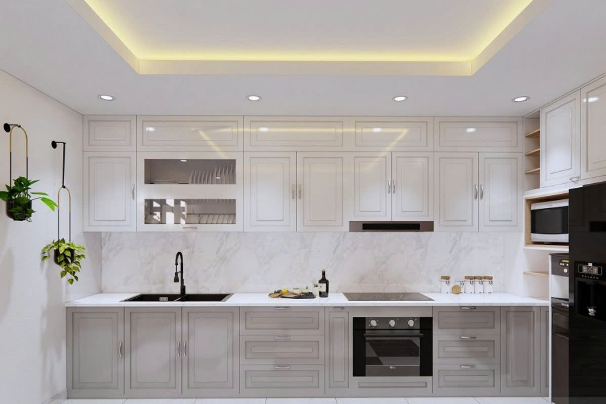 tủ bếp kịch trần