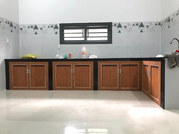 tủ bếp nhôm hệ 55