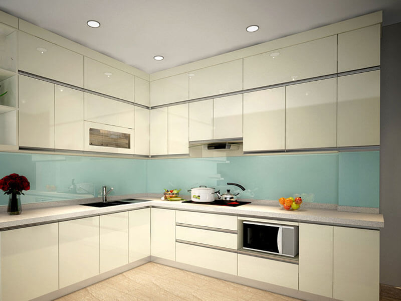 tủ bếp nhựa acrylic