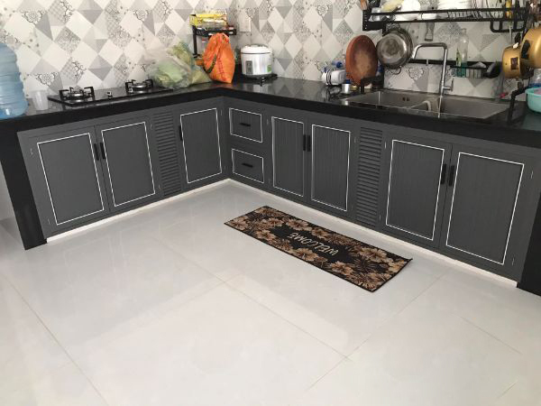 tủ bếp nhôm hệ 55