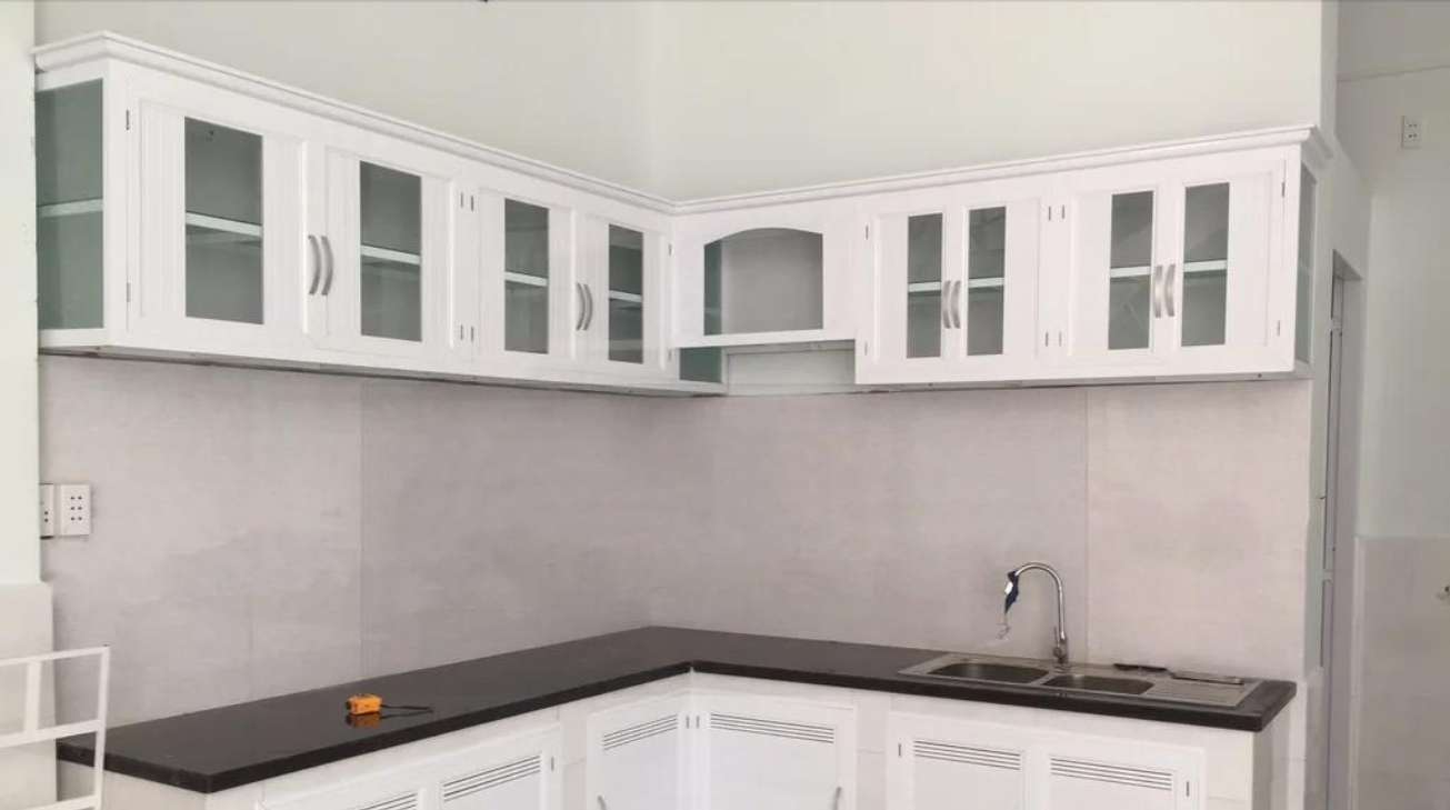 tủ bếp nhôm hệ 55