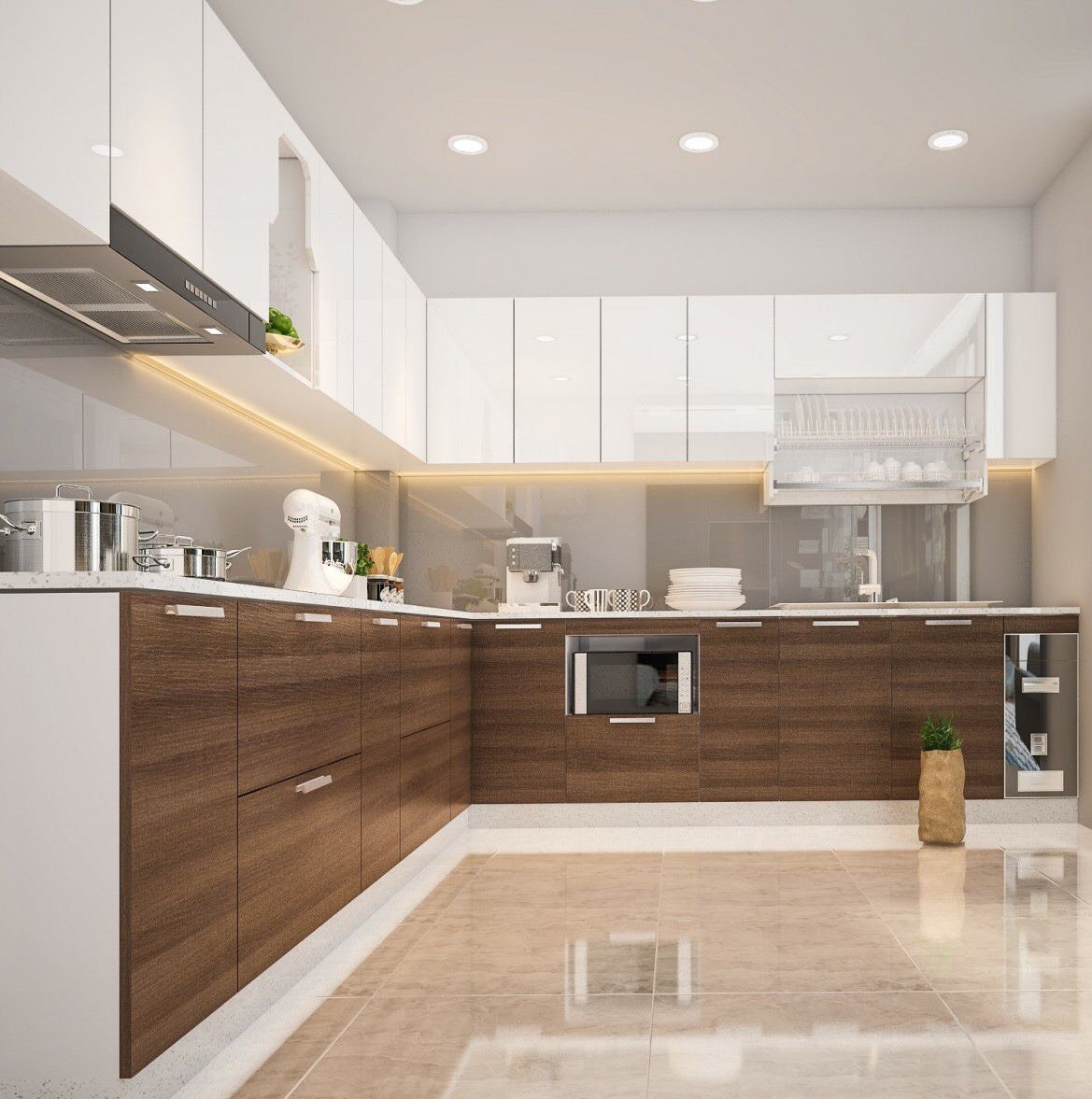 tủ bếp gỗ công nghiệp