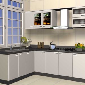 tủ bếp inox cánh composite