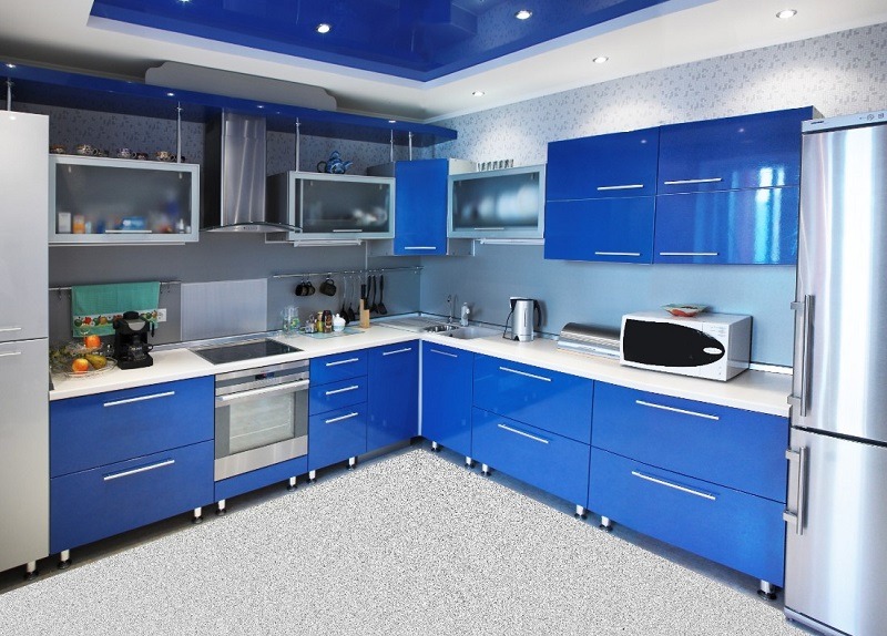 tủ bếp inox cánh acrylic