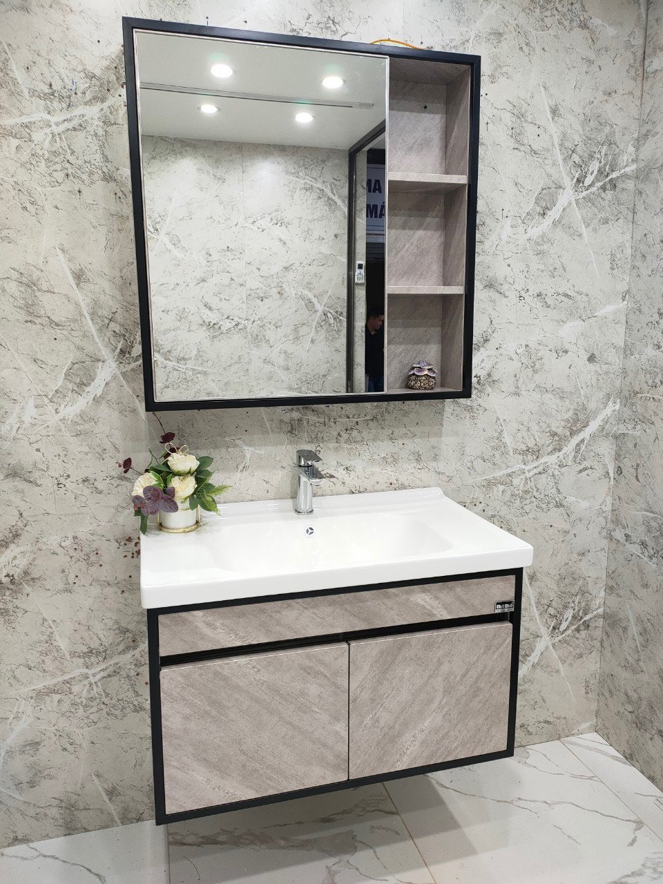 tủ chậu lavabo inox