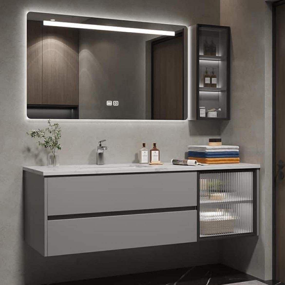 tủ chậu lavabo inox