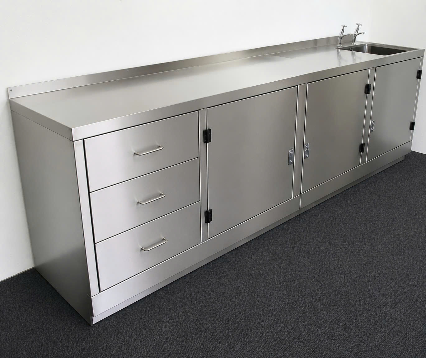 tủ bếp inox modul