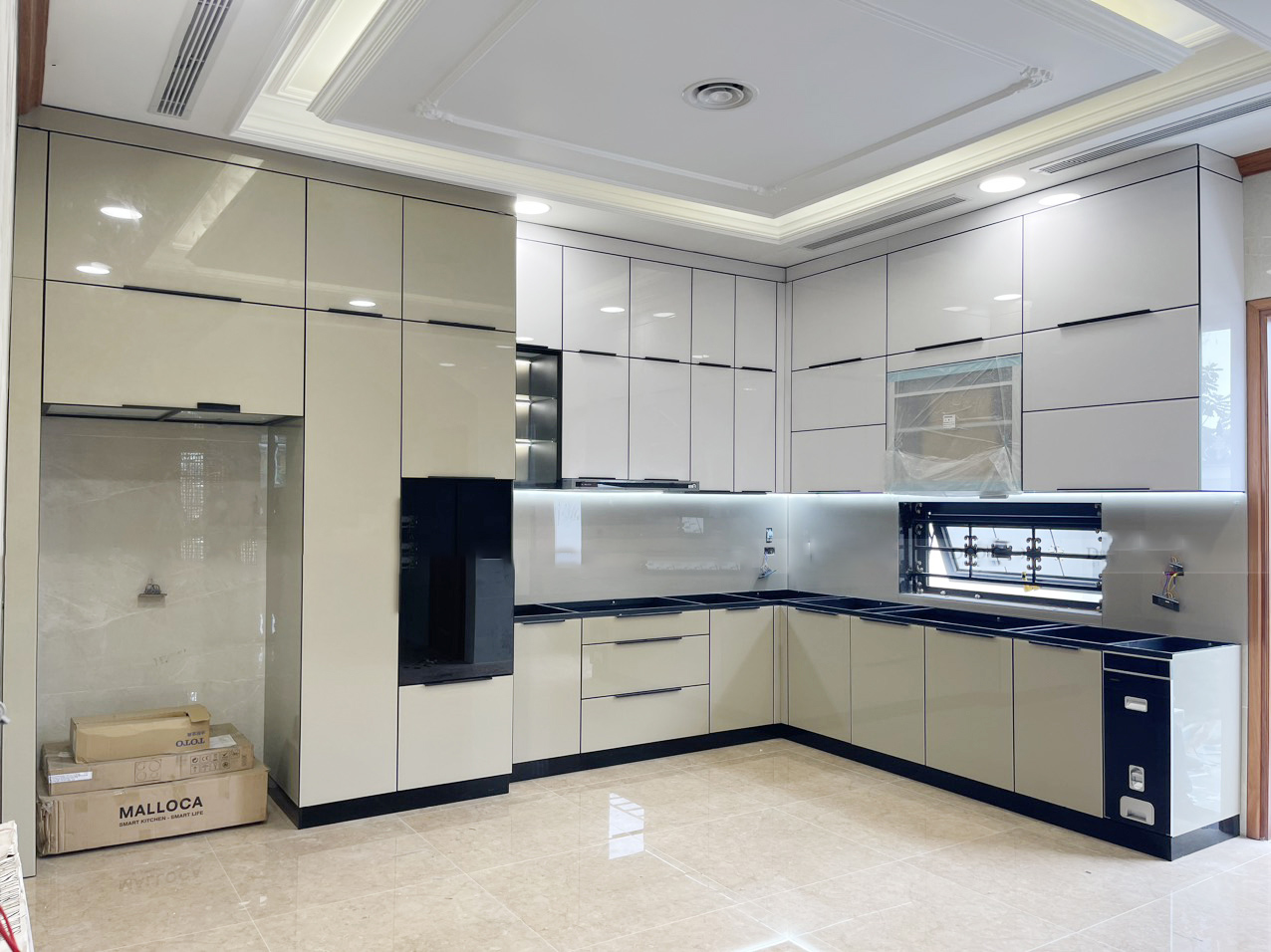 tủ bếp inox modul
