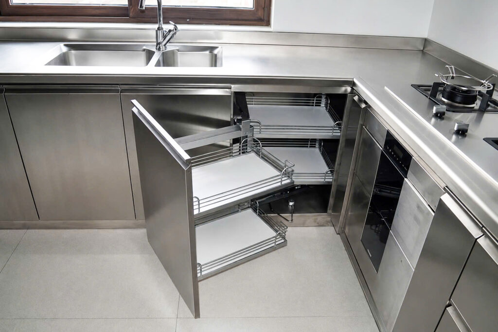 tủ bếp inox modul