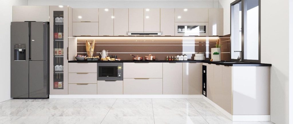 tủ bếp inox modul